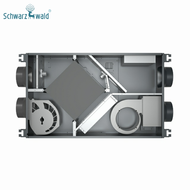 Système de ventilation HEPA en carbone avec noyau de récupération de chaleur