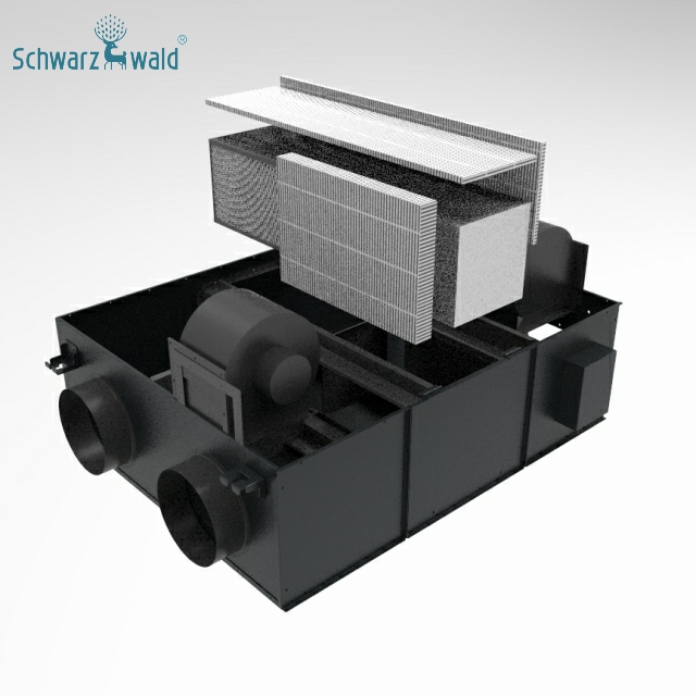 Système de ventilation de la famille de recyclage interne de récupération de chaleur