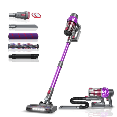 Aspirateur télescopique droit avec batterie