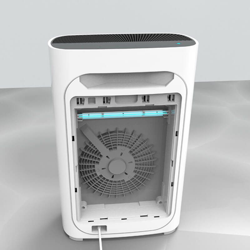 Capteur PM2.5 4 Vitesses de vent Affichage numérique Mini purificateur d'air